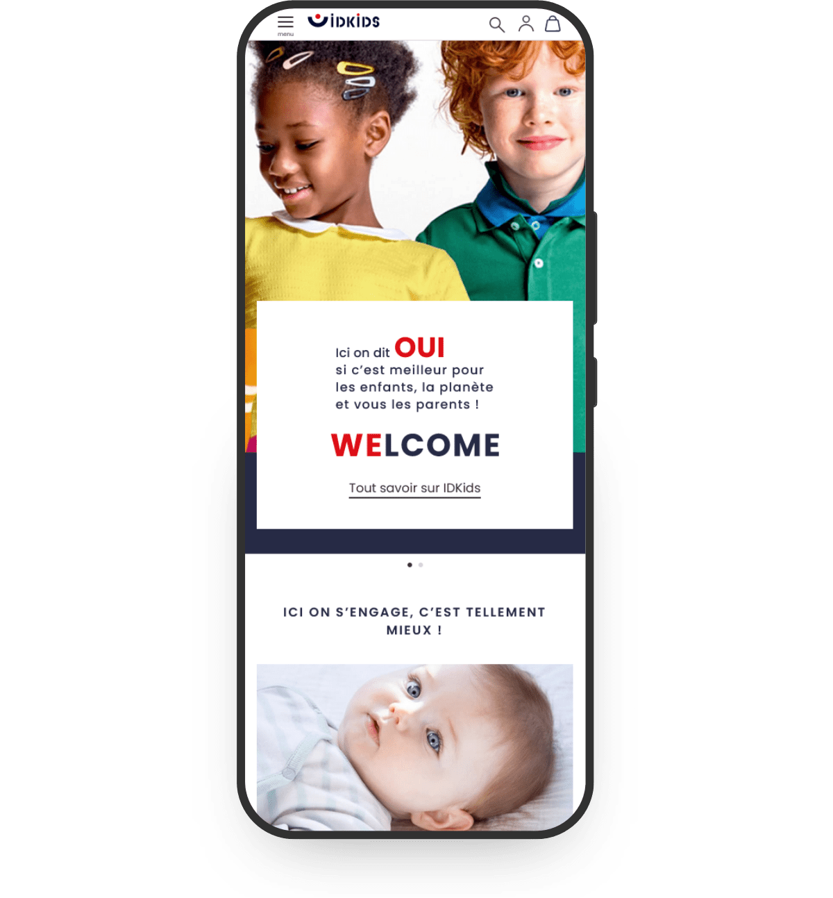 Portfolio Lead Intégrateur web pour Oney - Idkids et Okaïdi