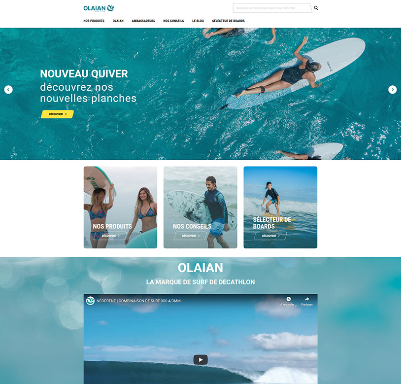Homepage Olaian