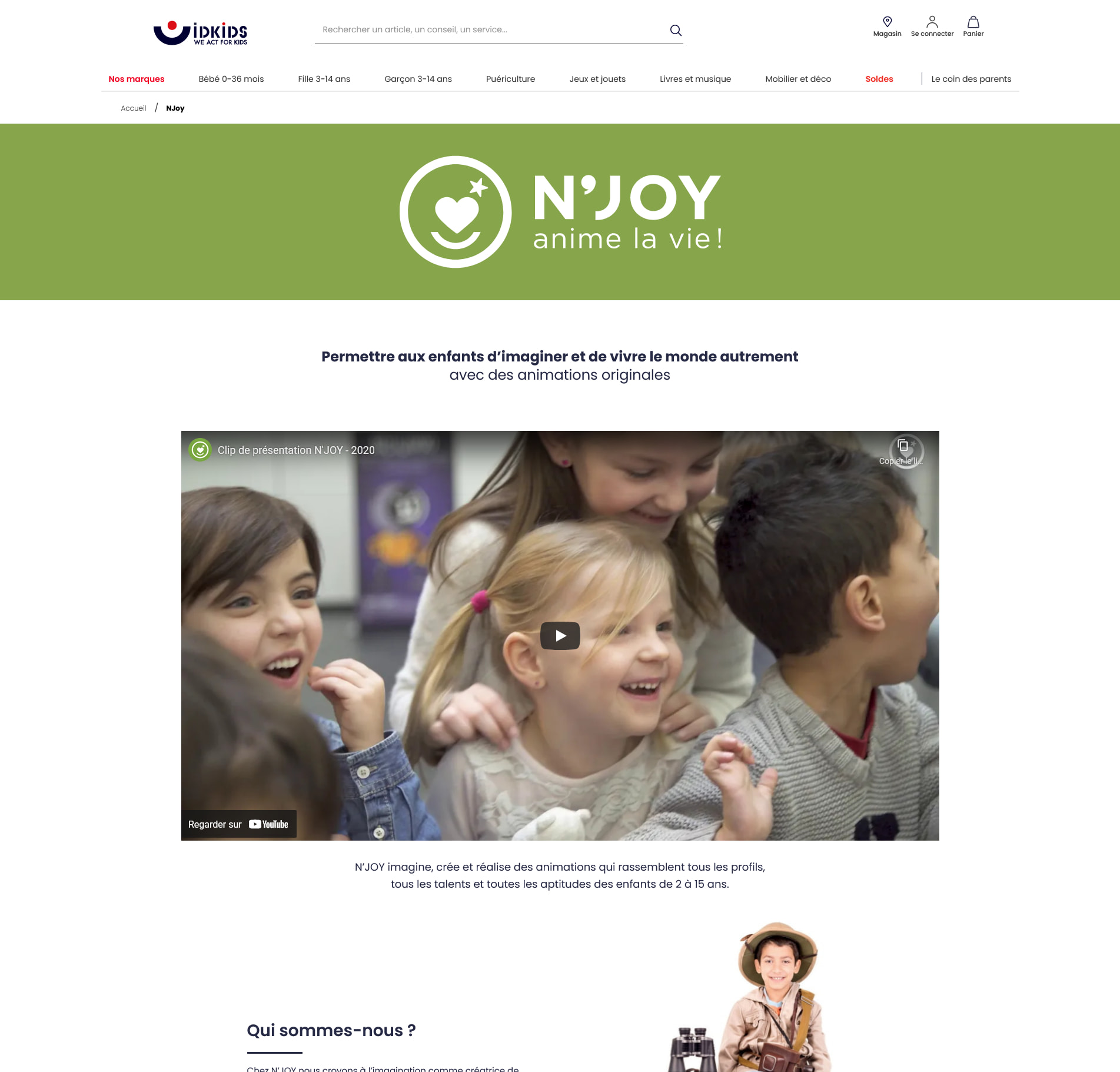 Landing Idkids NJOY