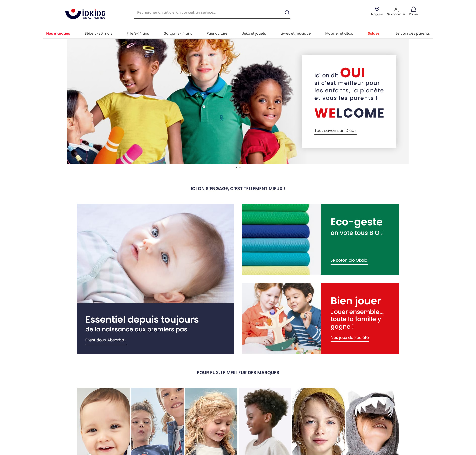 Landing Idkids Accueil